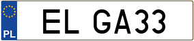 Truck License Plate